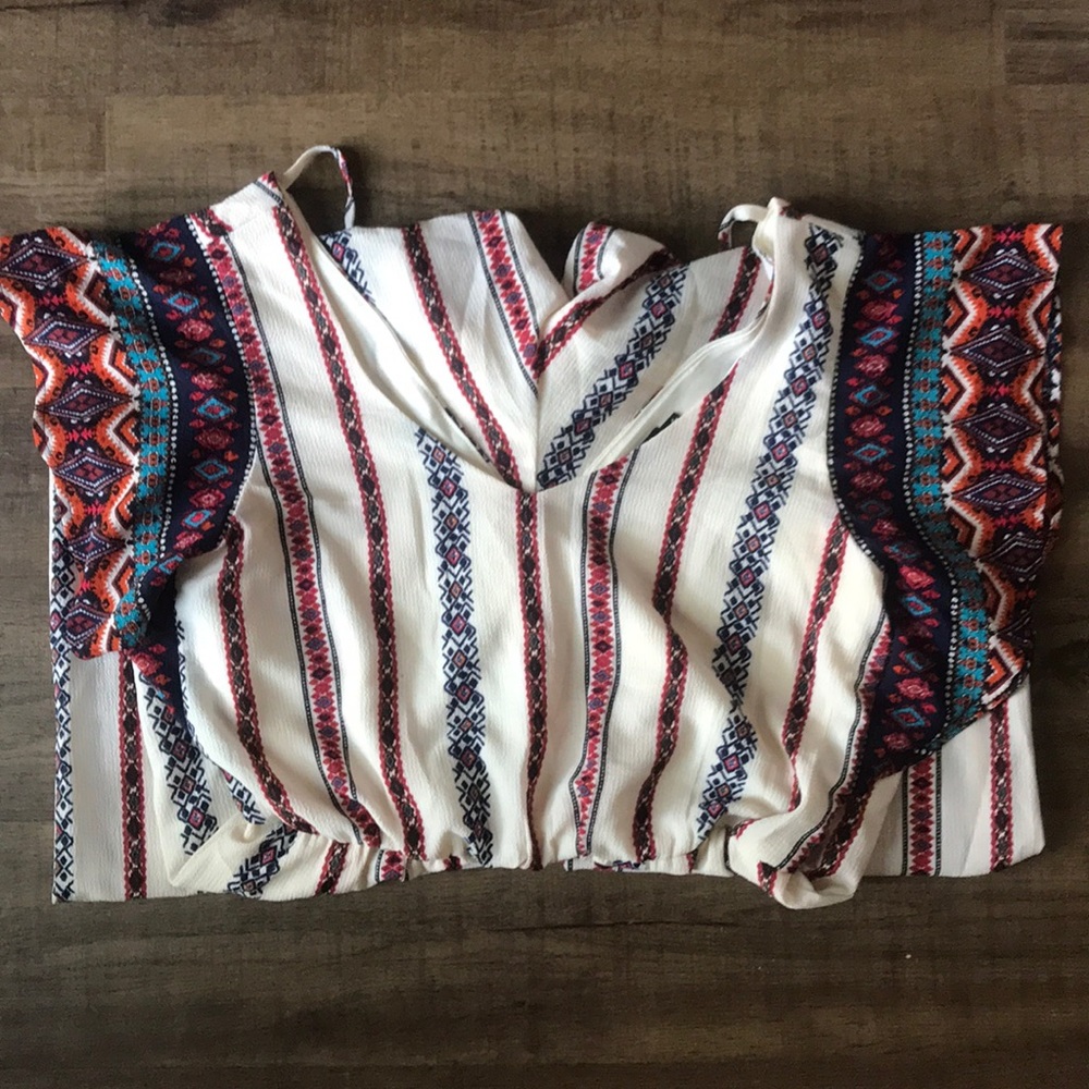 boho striped jumpsuit